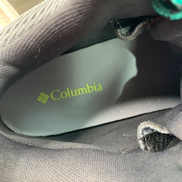 Columbia Womens Size 11W Gray & Teal Mid Waterproof Hiking Boots - Picture 5 of 8